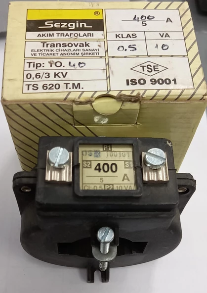 SEZGİN Akım Trafosu 400/5A TO.40 400/5A-10VA ürün görseli 1