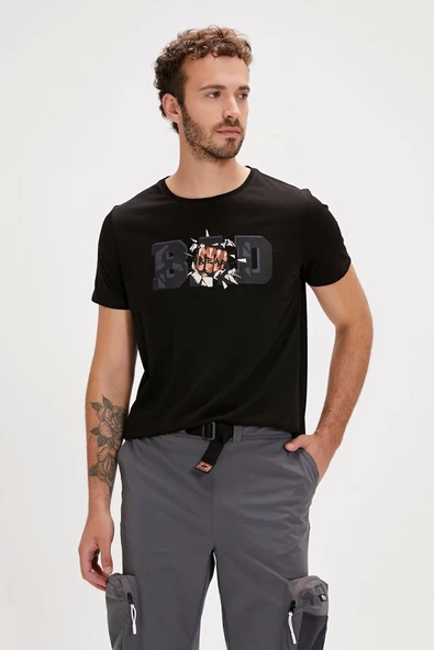 BAD BEAR Bang Night Men's T-Shirt ürün görseli 1