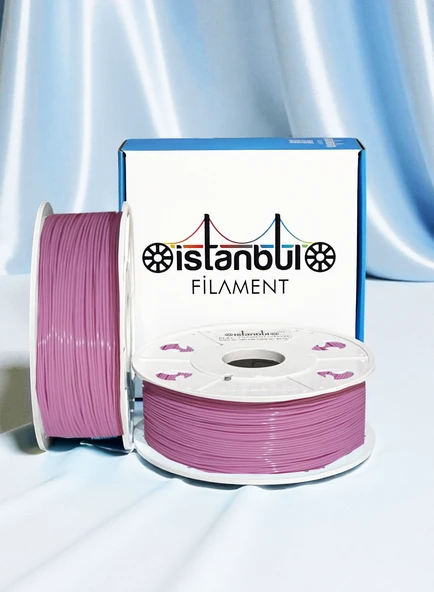 İstanbul Filament 3D Baskı Pla+ Filament Pastel Pembe 1 kg 1,75MM  0,05 mm Bambu Lab Uyumlu ürün görseli 1
