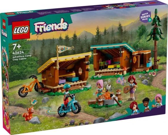 LEGO Friends 42624 Adventure Camp Cozy Cabins ürün görseli 1