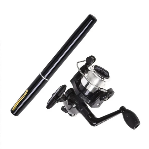 Valkyrie 1 Metre Teleskopik 5.1.1 Mini Cep Olta Seti Kalem Spin Kamış Olta ürün görseli 1