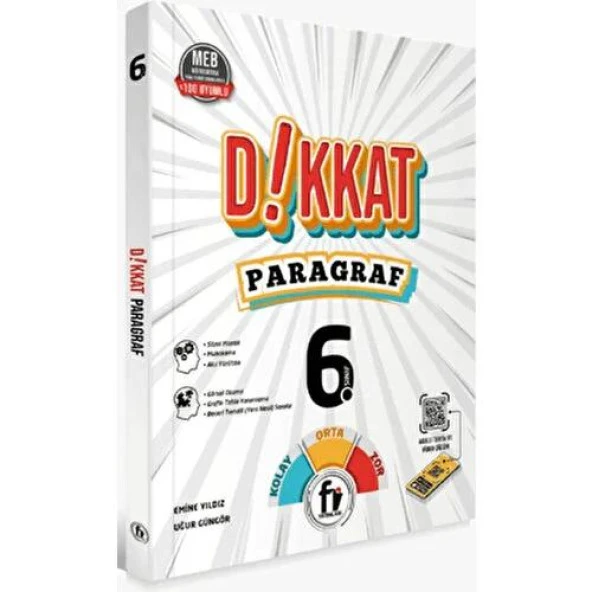 Fi Yayınları 6.Sınıf Dikkat Paragraf Soru Bankası ürün görseli 1
