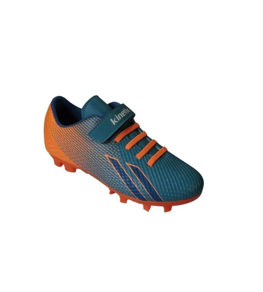 KİNETİX Çocuk Turuncu Krampon Kırmızı Halısaha Futbol Spor Ayakkabısı ürün görseli 1