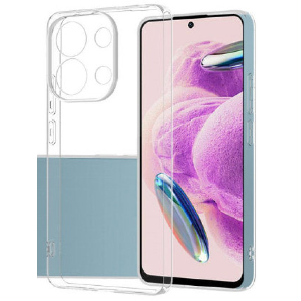 Xiaomi Redmi Note 13 Pro 4g Uyumlu Şeffaf Yumuşak Kılıf Kamera Ve Ekran Çıkıntılı ürün görseli 1
