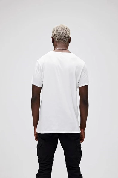 Bear Tee King Size Off-White Men's T-Shirt - Resim 3
