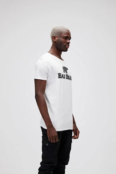 Bear Tee King Size Off-White Men's T-Shirt - Resim 2