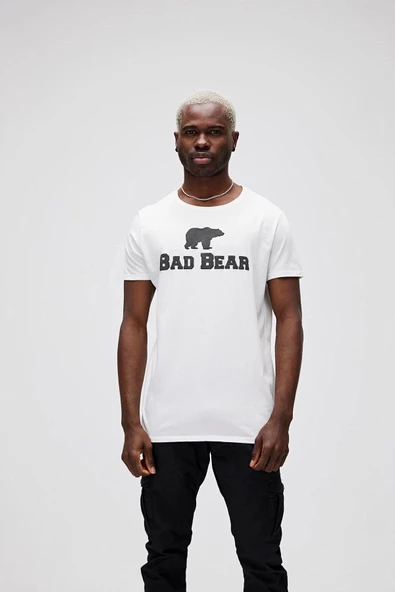 Bear Tee King Size Off-White Men's T-Shirt ürün görseli 1