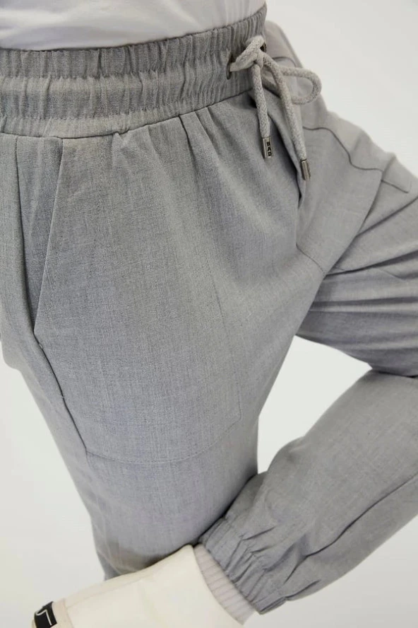 Bad Bear Dublin Grey Melange Men's Pants - Resim 4