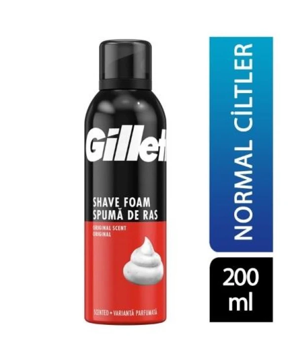 Gillette Tıraş Köpüğü 200ml Klasik Bakım ürün görseli 1