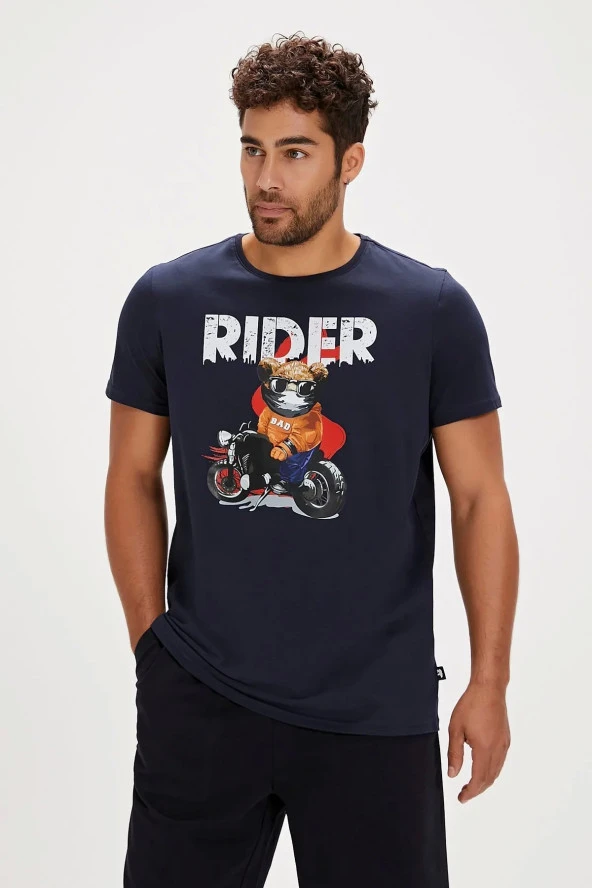 BAD BEAR FEVER TSHİRT NAVY ürün görseli 1