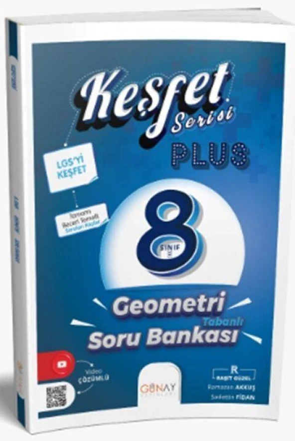 8. Sınıf Keşfet Serisi Geometri Tabanlı Soru Bankası Günay Yayınları ürün görseli 1