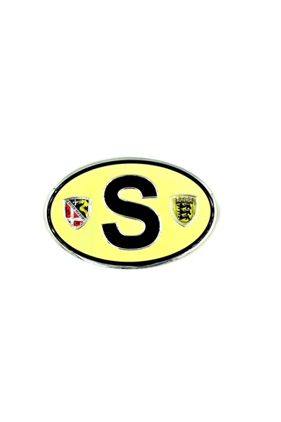 Etiketçilere Özel Armalar Oval S (England) İngiltere Bayraklı Krem Rengi Alüminyum Sticker ürün görseli 1