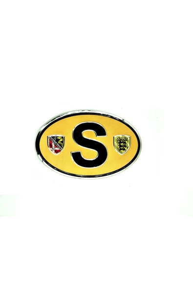Etiketçilere Özel Armalar Oval S England İngiltere Bayraklı Kahve Rengi Alüminyum Sticker ürün görseli 1