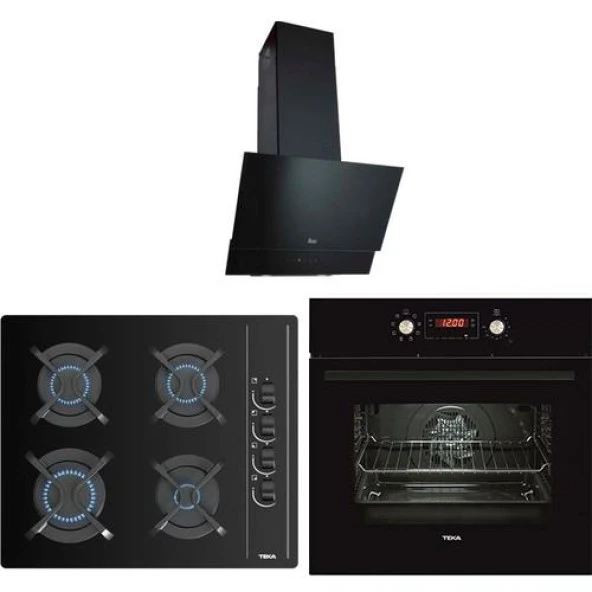 Teka Siyah Set (Tvt 60.1 bk+Gbc 64002 bk+Hak 629 autoperfect bk) ürün görseli 1