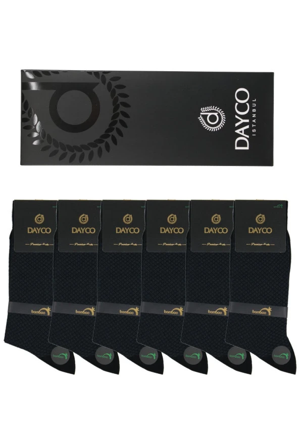 Premium Dikişsiz Yazlık Erkek Bambu Soket Çorap 6'lı Jakarlı Set Kutulu - 10269 - 41-44 ürün görseli 1