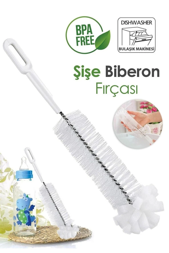 Pratik Biberon Ve Şişe Temizleme Fırçası ürün görseli 1