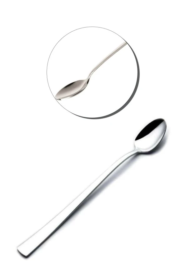 1 Adet Uzun Kaşık Kokteyl Cezve Kaşığı Mocca Latte Kaşığı 22 Cm ürün görseli 1