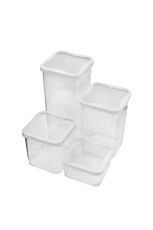 4lü Erzak Kabı Elegant 430ML-900ML-1400ML-1900ML - Resim 3