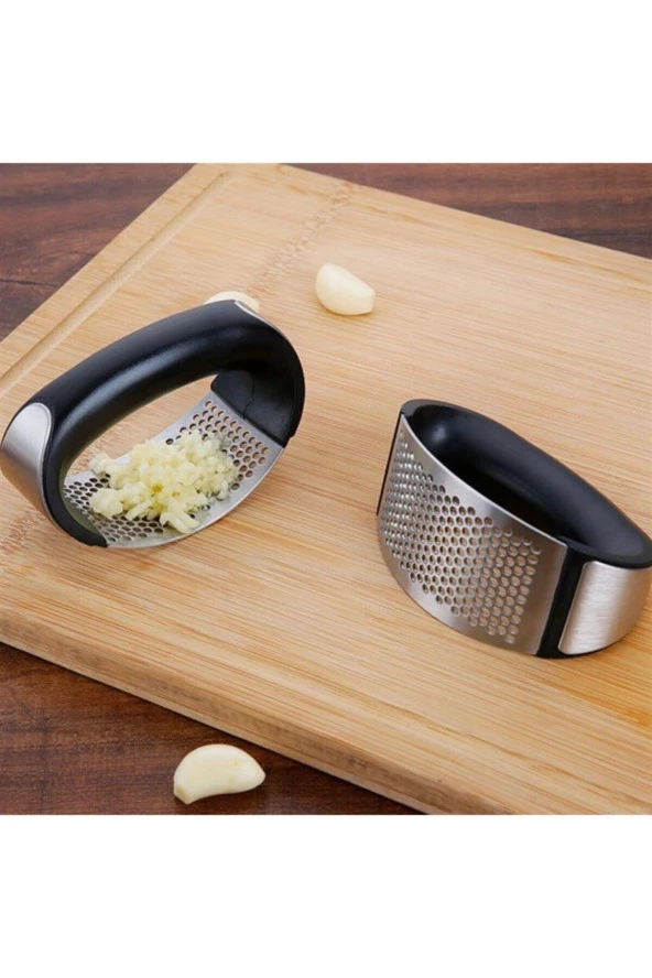 Paslanmaz Çelik Garlic Press Sarımsak Ezici - Resim 4