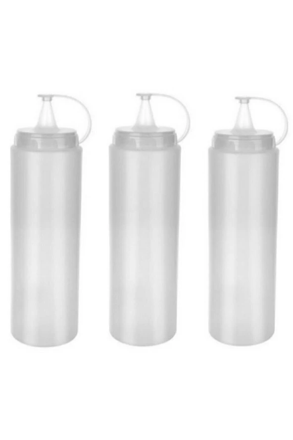 Gen-of 700 ml Sos Şişesi (AP-9029) Şeffaf 3 Adet ürün görseli 1
