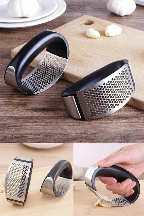 Yeni Sarımsak Ezici Paslanmaz Çelik Garlic Press - Resim 2