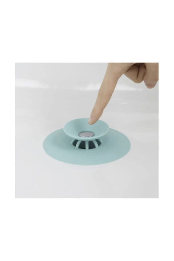 Çrşpzr Süzgeçli Silikon Lavabo Ve Küvet Tıkacı Tıpası ürün görseli 1