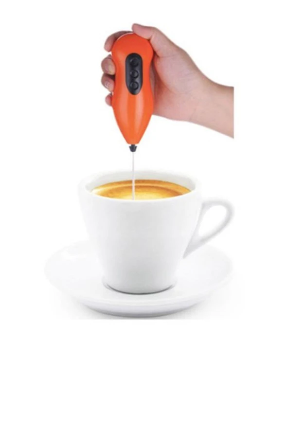 Pilli Mini Mixer Kahve Süt Köpürtücü Karıştırıcı Cappuccino Ve Mama Yapıcı ürün görseli 1