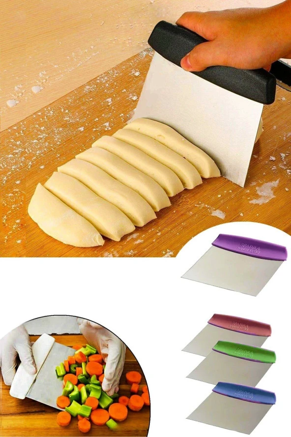 Çelik Spatula/hamur Kesici - Resim 2