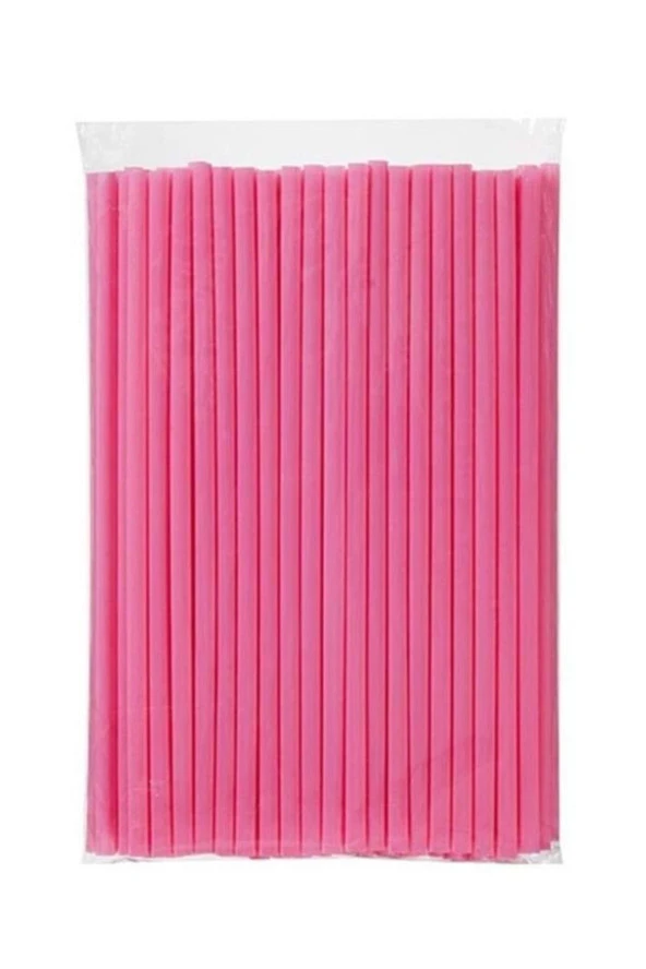 Plastik Frozen Pipet Pembe 100'lü - Resim 2