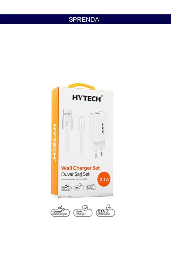 5V 2.1A Micro USB Kablolu Ev Şarj Adaptörü - Resim 2