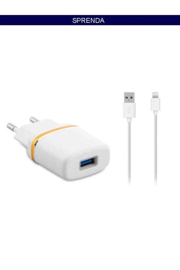 1000MA iPhone Lightning Kablo ve Ev Şarj Adaptör - Resim 2