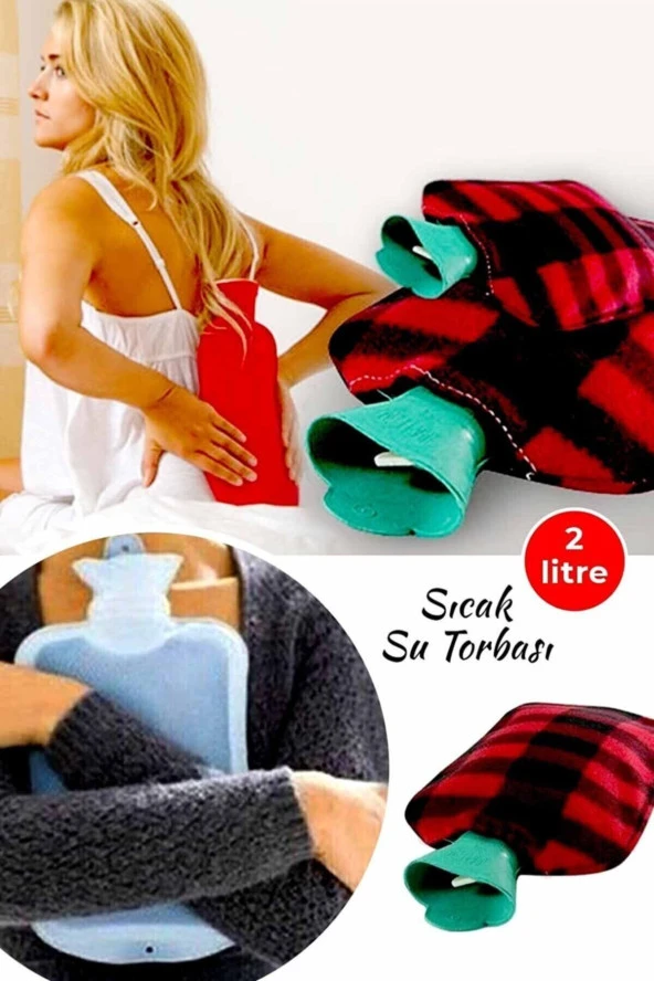 2 lt Polar Kılıflı Termofor Sıcak Su Torbası - Resim 2