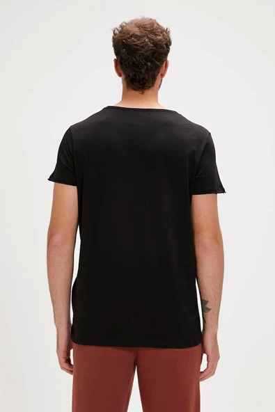 Bad Bear O-Neck T-Shirt Siyah Basic Erkek Tişört - Resim 5