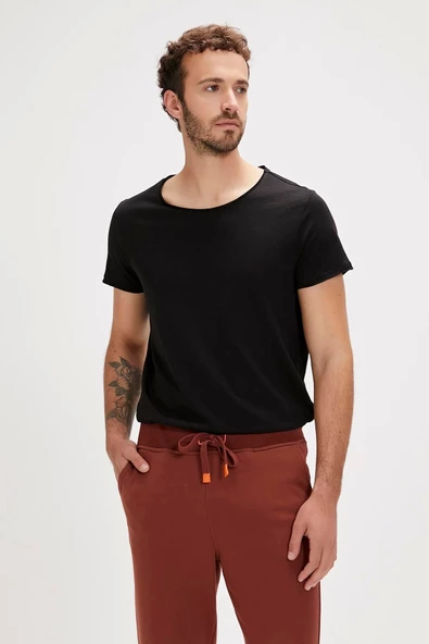 Bad Bear O-Neck T-Shirt Siyah Basic Erkek Tişört - Resim 2