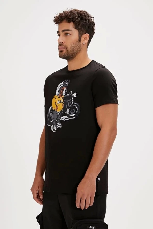 Bad Bear Fave Gece Erkek Tişört - Resim 2
