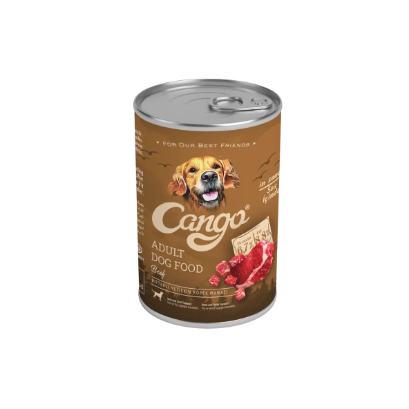 Cango Yetişkin Yaş Köpek Maması Etli Biftekli 415Gr ürün görseli 1