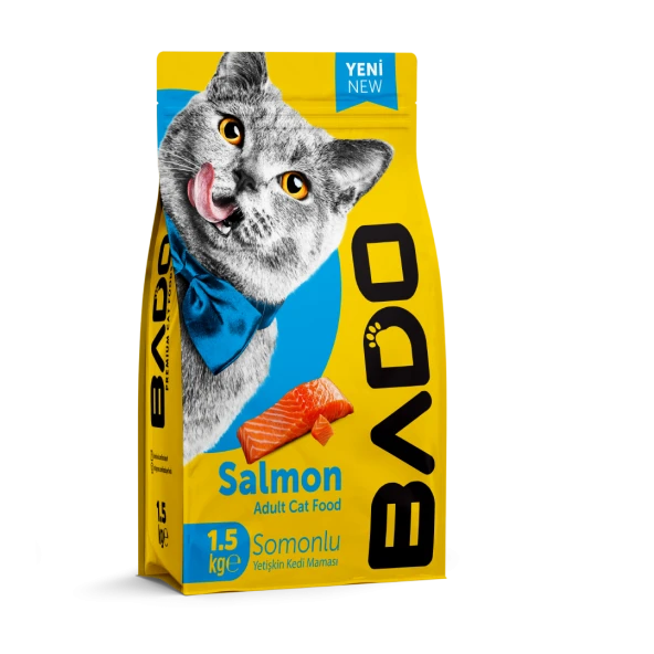 Bado Yetişkin Kedi Maması Somonlu 1,5 Kg ürün görseli 1