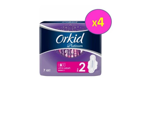 Orkid Platinum Hijyenik Ped Uzun Tekli Paket 7x4 Ped ürün görseli 1
