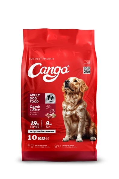 Cango Yetişkin Köpek Maması Kuzu Etli ve Pirinçli 10Kg ürün görseli 1