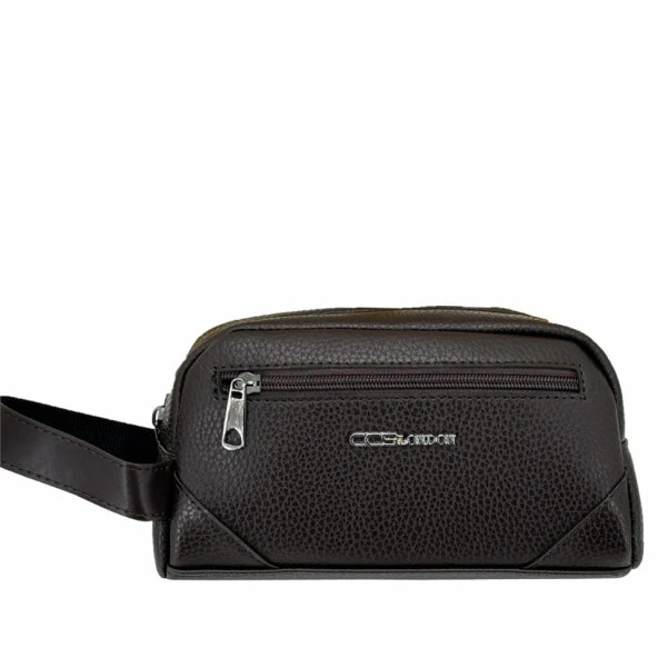 Ççs London 31503 Seyahat Losyon Tıraş Takımı Çantası Kahve ürün görseli 1