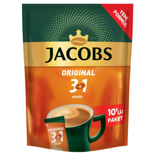 Jacobs 3'ü 1 Arada Kahve 10x2 20 Adet ürün görseli 1