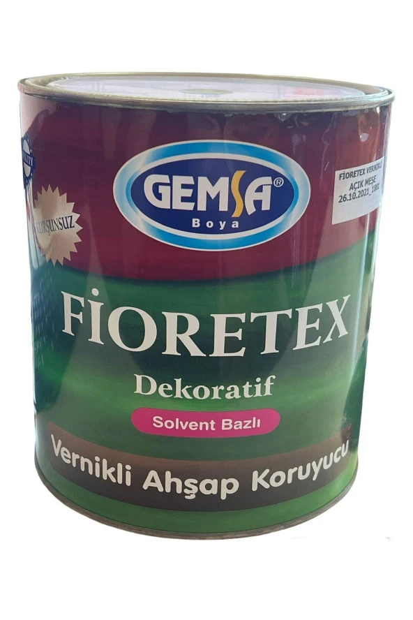 Fioretex Vernikli Açık Meşe Ahşap Koruyucu 2.5Kg ürün görseli 1