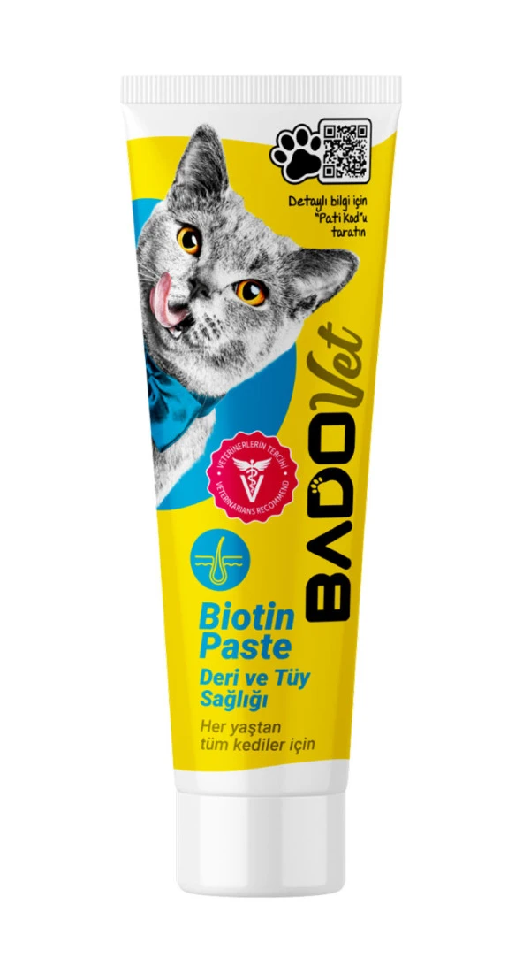 Bado Kedi Besin Takviyesi Biyotin Paste Tüp 100GR ürün görseli 1