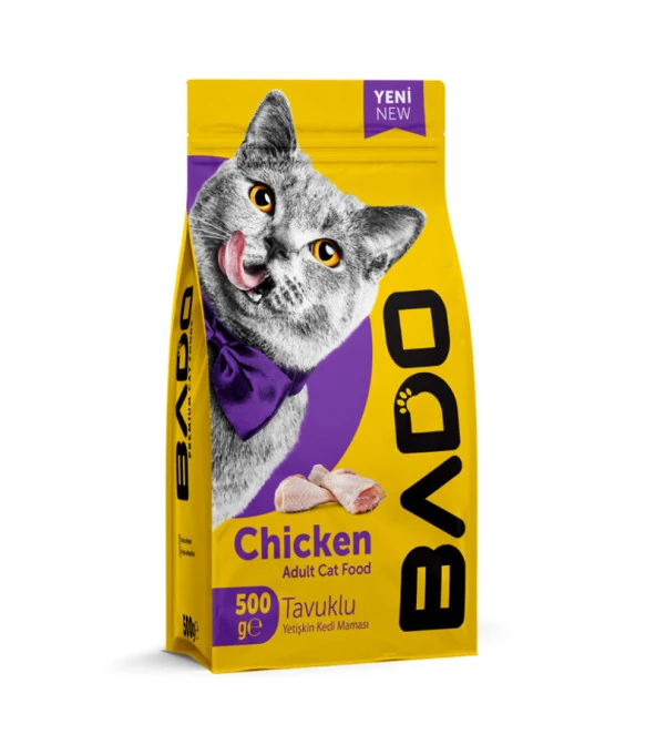 Bado Yetişkin Kedi Maması Tavuk Etli 500Gr ürün görseli 1