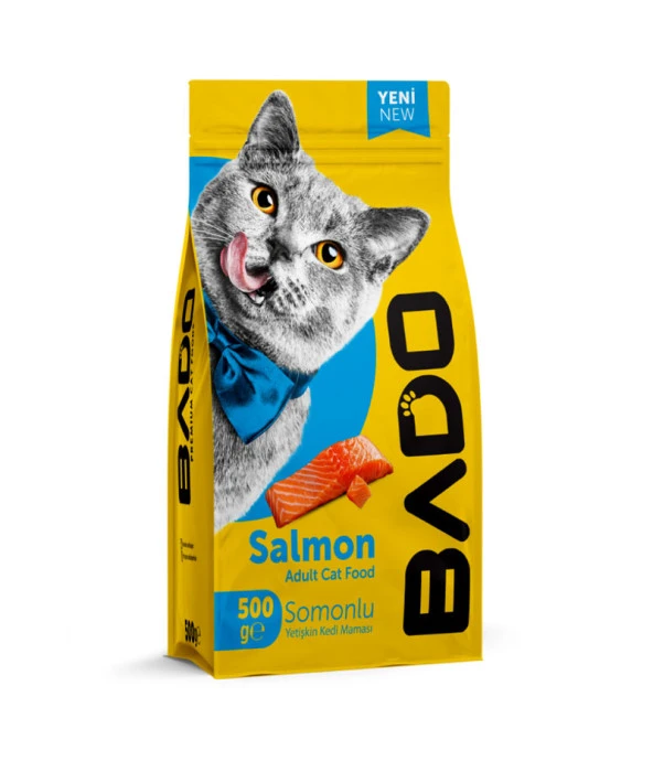 Bado Yetişkin Kedi Maması Somonlu 500Gr ürün görseli 1