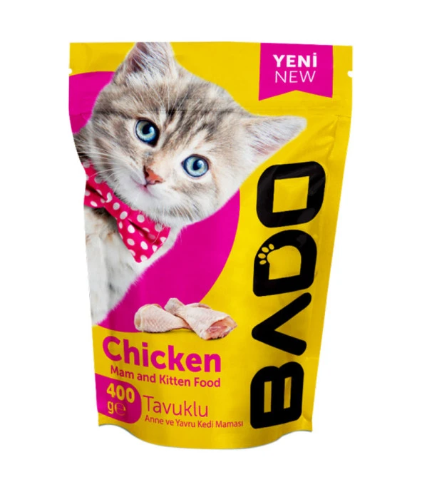Bado Yavru Kedi Maması Tavuk Etli 400Gr ürün görseli 1