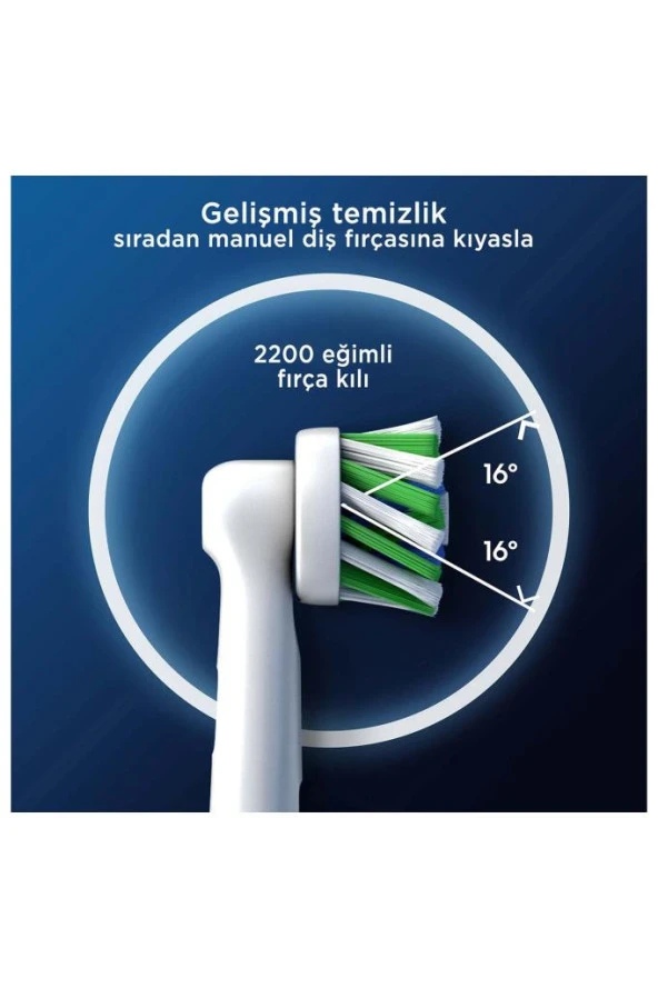 Oral-B Pro Cross Action X-Filament Şarjlı Diş Fırçası Yedek Başlığı 2 Adet ürün görseli 1