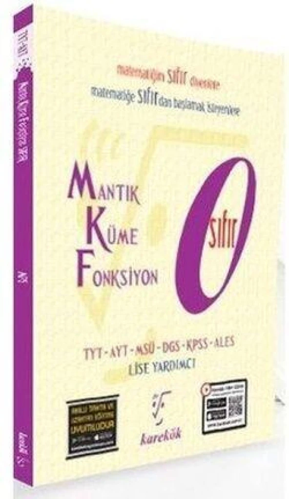 Tyt Dgs Kpss Ales Matematik Sıfır Mantık Kümeler Fonksiyonlar Karekök Yayınları ürün görseli 1