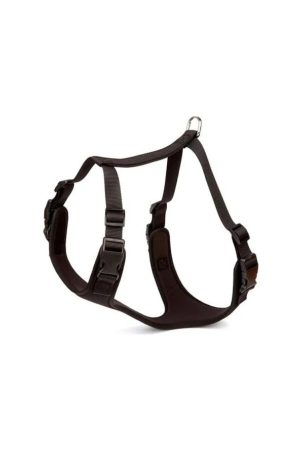 Doggie Havalı Dokumadan El Yapımı Köpek Göğüs Tasması L-2 x 55-65 cm Siyah ürün görseli 1