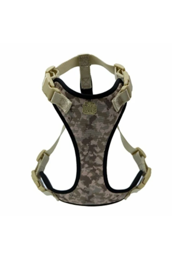 Doggie Havalı Dokuma Göğüs Tasması L Beden Kamuflaj 2x55-65 Cm ürün görseli 1